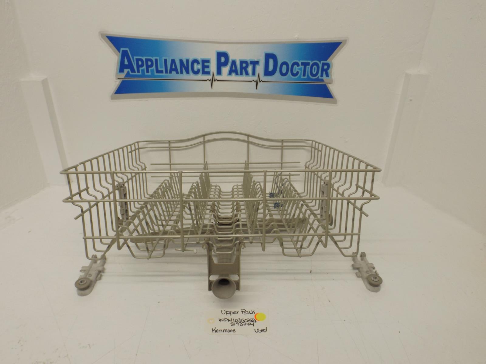 Kenmore Dishwasher WPW10350382 8193774 Upper Rack Used Kenmore Dishwasher WPW10350382 8193774 Upper Rack Used